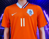 NETHERLANDS 2008 EURO QUARTER FINALS ARJEN ROBBEN  11 HOME JERSEY NIKE SHIRT VOETBAL LARGE # 265674-815