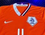 NETHERLANDS 2008 EURO QUARTER FINALS ARJEN ROBBEN  11 HOME JERSEY NIKE SHIRT VOETBAL LARGE # 265674-815