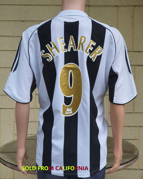 ENGLISH PREMIER NEWCASTLE UNITED FC 2005-06 INTERTOTO CUP SEMI- FINALS ALAN SHEARER SHIRT AUTHENTIC ADIDAS JERSEY XL/ CODE # 110161   SOLD OUT!!