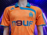 FRENCH LIGUE OLYMPIQUE MARSEILLE 2007-2008 THIRD ADIDAS JERSEY SHIRT MAILLOT  MEDIUM #695656