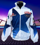 USA OLYMPIC TEAM 1996 ATLANTA : CENTENNIAL OLYMPIC GAMES TRAINING CHAMPION JACKET L