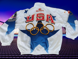 USA OLYMPIC TEAM 1996 ATLANTA : CENTENNIAL OLYMPIC GAMES TRAINING CHAMPION JACKET L