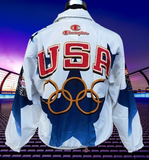 USA OLYMPIC TEAM 1996 ATLANTA : CENTENNIAL OLYMPIC GAMES TRAINING CHAMPION JACKET L