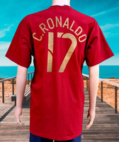 PORTUGAL RONALDO NO. 17 FUN NIKE SHIRT CAMISA CAMISETA LARGE/EXTRA LARGE