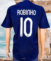 SPANISH LA LIGA REAL MADRID 2007-2008 LA LIGA CAMPEON ROBINHO 10 AWAY JERSEY ADIDAS SHIRT CAMISETA  MEDIUM  # 697265