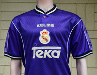 SPANISH LA LIGA REAL MADRID 1997 -1998 UEFA CHAMPION AWAY JERSEY ADIDAS SHIRT CAMISETA LARGE