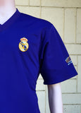 SPANISH LA LIGA REAL MADRID 2001-2002 UEFA CHAMPION THIRD ZIDANE JERSEY REVERSIBLE ADIDAS SHIRT CAMISETA L