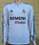 SPANISH LA LIGA REAL MADRID 2003-2004 SUPER COPA DE ESPANA CHAMPION HOME RAUL 7 JERSEY ADIDAS PLAYER VERSION SHIRT CAMISETA L