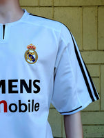 SPANISH LA LIGA REAL MADRID 2003-2004 SUPER COPA DE ESPANA CHAMPION HOME ZIDANE 5 JERSEY ADIDAS SHIRT CAMISETA L