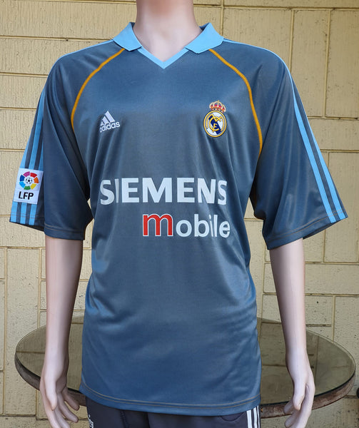 SPANISH LA LIGA REAL MADRID 2003-2004 SUPER COPA DE ESPANA CHAMPION THIRD BECKHAM 23 JERSEY ADIDAS SHIRT CAMISETA XL