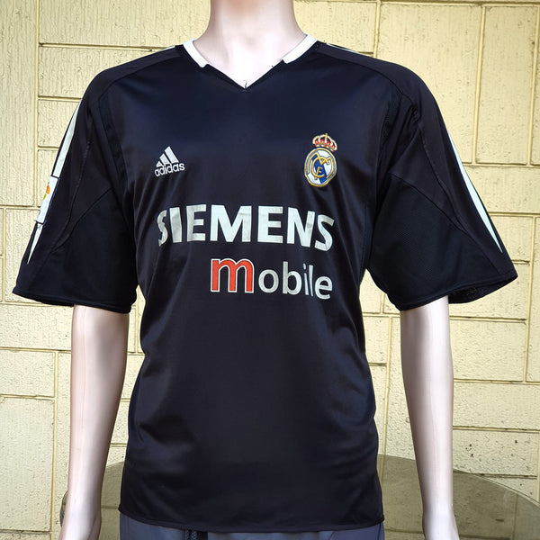SPANISH LA LIGA REAL MADRID 2004-2005 LA LIGA 2nd  JERSEY ADIDAS RONALDO AWAY SHIRT CAMISETA L