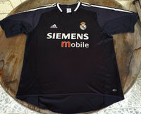 SPANISH LA LIGA REAL MADRID 2004-2005 LA LIGA 2nd  JERSEY ADIDAS RONALDO AWAY SHIRT CAMISETA L