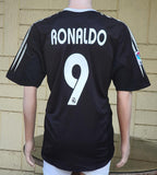 SPANISH LA LIGA REAL MADRID 2004-2005 LA LIGA 2nd  JERSEY ADIDAS RONALDO AWAY SHIRT CAMISETA L