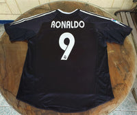SPANISH LA LIGA REAL MADRID 2004-2005 LA LIGA 2nd  JERSEY ADIDAS RONALDO AWAY SHIRT CAMISETA L