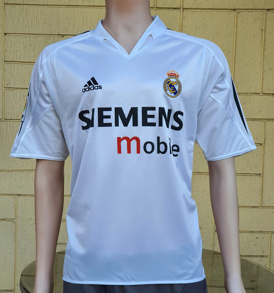 SPANISH LA LIGA REAL MADRID 2004-2005 LA LIGA 2nd  JERSEY ADIDAS BECKHAM 23 SHIRT CAMISETA M