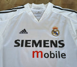SPANISH LA LIGA REAL MADRID 2004-2005 LA LIGA 2nd  JERSEY ADIDAS BECKHAM 23 HOME SHIRT CAMISETA M