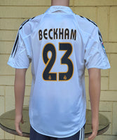 SPANISH LA LIGA REAL MADRID 2004-2005 LA LIGA 2nd  JERSEY ADIDAS BECKHAM 23 SHIRT CAMISETA M