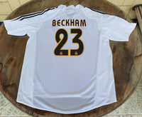 SPANISH LA LIGA REAL MADRID 2004-2005 LA LIGA 2nd  JERSEY ADIDAS BECKHAM 23 SHIRT CAMISETA M