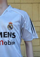 SPANISH LA LIGA REAL MADRID 2004-2005 LA LIGA 2nd JERSEY ADIDAS RONALDO 9 PLAYER HOME SHIRT CAMISETA L