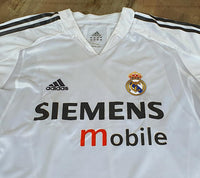 SPANISH LA LIGA REAL MADRID 2004-2005 LA LIGA 2nd JERSEY ADIDAS RONALDO 9 PLAYER HOME SHIRT CAMISETA L