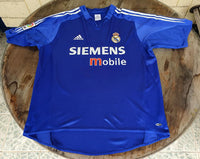 SPANISH LA LIGA REAL MADRID 2004-2005 LA LIGA 2nd JERSEY ADIDAS OWEN 11 PLAYER THIRD SHIRT CAMISETA L