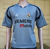 SPANISH LA LIGA REAL MADRID 2004-2005 LA LIGA 2nd JERSEY ADIDAS TRAINING SHIRT CAMISETA M