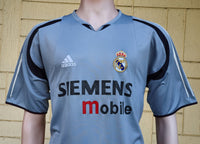 SPANISH LA LIGA REAL MADRID 2004-2005 LA LIGA 2nd JERSEY ADIDAS TRAINING SHIRT CAMISETA M