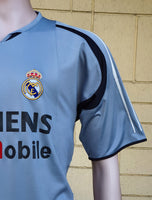 SPANISH LA LIGA REAL MADRID 2004-2005 LA LIGA 2nd JERSEY ADIDAS TRAINING SHIRT CAMISETA M