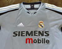 SPANISH LA LIGA REAL MADRID 2004-2005 LA LIGA 2nd JERSEY ADIDAS TRAINING SHIRT CAMISETA M