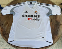 SPANISH LA LIGA REAL MADRID 2004-2005 LA LIGA 2nd JERSEY ADIDAS TRAINING SHIRT CAMISETA L