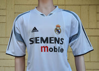SPANISH LA LIGA REAL MADRID 2004-2005 LA LIGA 2nd JERSEY ADIDAS TRAINING SHIRT CAMISETA L