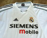 SPANISH LA LIGA REAL MADRID 2004-2005 LA LIGA 2nd JERSEY ADIDAS TRAINING SHIRT CAMISETA L