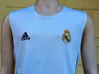SPANISH LA LIGA REAL MADRID 2004-2005 LA LIGA 2nd JERSEY ADIDAS TRAINING SLEEVELESS SHIRT CAMISETA M