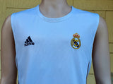 SPANISH LA LIGA REAL MADRID 2004-2005 LA LIGA 2nd JERSEY ADIDAS TRAINING SLEEVELESS SHIRT CAMISETA M