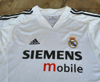 SPANISH LA LIGA REAL MADRID 2004-2005 LA LIGA 2nd JERSEY ADIDAS UEFA HOME LS SHIRT CAMISETA M