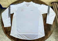 SPANISH LA LIGA REAL MADRID 2004-2005 LA LIGA 2nd JERSEY ADIDAS UEFA HOME LS SHIRT CAMISETA M