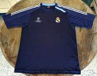 SPANISH LA LIGA REAL MADRID 2005-2006 UEFA CHAMPION LEAGUE JERSEY ADIDAS TRAINING SHIRT CAMISETA M