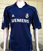 SPANISH LA LIGA REAL MADRID 2005-2006 LA LIGA 2nd JERSEY ADIDAS AWAY SHIRT CAMISETA L