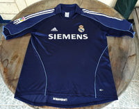 SPANISH LA LIGA REAL MADRID 2005-2006 LA LIGA 2nd JERSEY ADIDAS AWAY SHIRT CAMISETA L