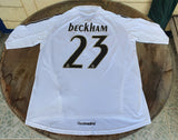 SPANISH LA LIGA REAL MADRID 2005-2006 LA LIGA 2nd JERSEY ADIDAS BECKHAM 23 SHIRT CAMISETA L