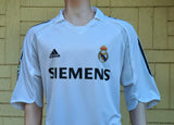 SPANISH LA LIGA REAL MADRID 2005-2006 LA LIGA 2nd JERSEY ADIDAS ROBINHO 10 HOME SHIRT CAMISETA XL