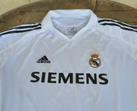 SPANISH LA LIGA REAL MADRID 2005-2006 LA LIGA 2nd JERSEY ADIDAS ROBINHO 10 HOME SHIRT CAMISETA XL