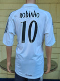 SPANISH LA LIGA REAL MADRID 2005-2006 LA LIGA 2nd JERSEY ADIDAS ROBINHO 10 HOME SHIRT CAMISETA XL