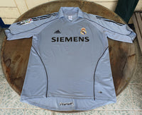 SPANISH LA LIGA REAL MADRID 2005-2006 LA LIGA 2nd JERSEY ADIDAS CASILLAS 1 THIRD SHIRT CAMISETA L