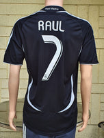 SPANISH LA LIGA REAL MADRID 2006-2007 LA LIGA CHAMPION JERSEY ADIDAS RAUL 7 AWAY SHIRT CAMISETA M