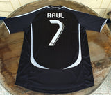 SPANISH LA LIGA REAL MADRID 2006-2007 LA LIGA CHAMPION JERSEY ADIDAS RAUL 7 AWAY SHIRT CAMISETA M