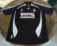 SPANISH LA LIGA REAL MADRID 2006-2007 LA LIGA CHAMPION JERSEY ADIDAS RONALDO 9 AWAY SHIRT CAMISETA L