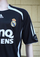 SPANISH LA LIGA REAL MADRID 2006-2007 LA LIGA CHAMPION JERSEY ADIDAS RONALDO 9 AWAY SHIRT CAMISETA L