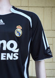 SPANISH LA LIGA REAL MADRID 2006-2007 LA LIGA CHAMPION JERSEY ADIDAS RONALDO 9 AWAY SHIRT CAMISETA L