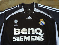 SPANISH LA LIGA REAL MADRID 2006-2007 LA LIGA CHAMPION JERSEY ADIDAS RONALDO 9 AWAY SHIRT CAMISETA L